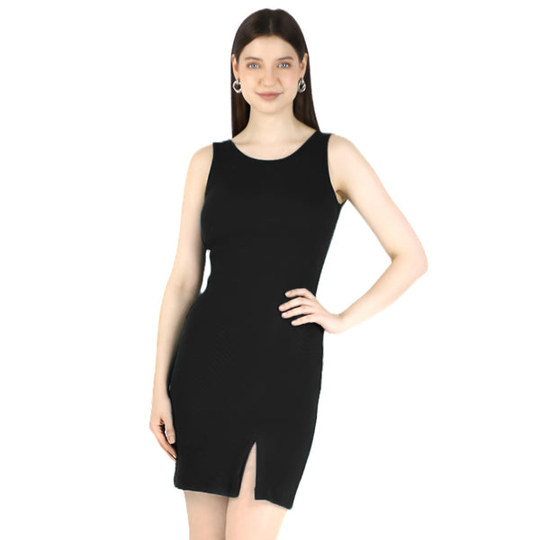 Artyska Women's Ribbed Round Neck Bodycon Tank Top Mini Dress Artyska Women's Ribbed Round Neck Bodycon Tank Top Mini Dress