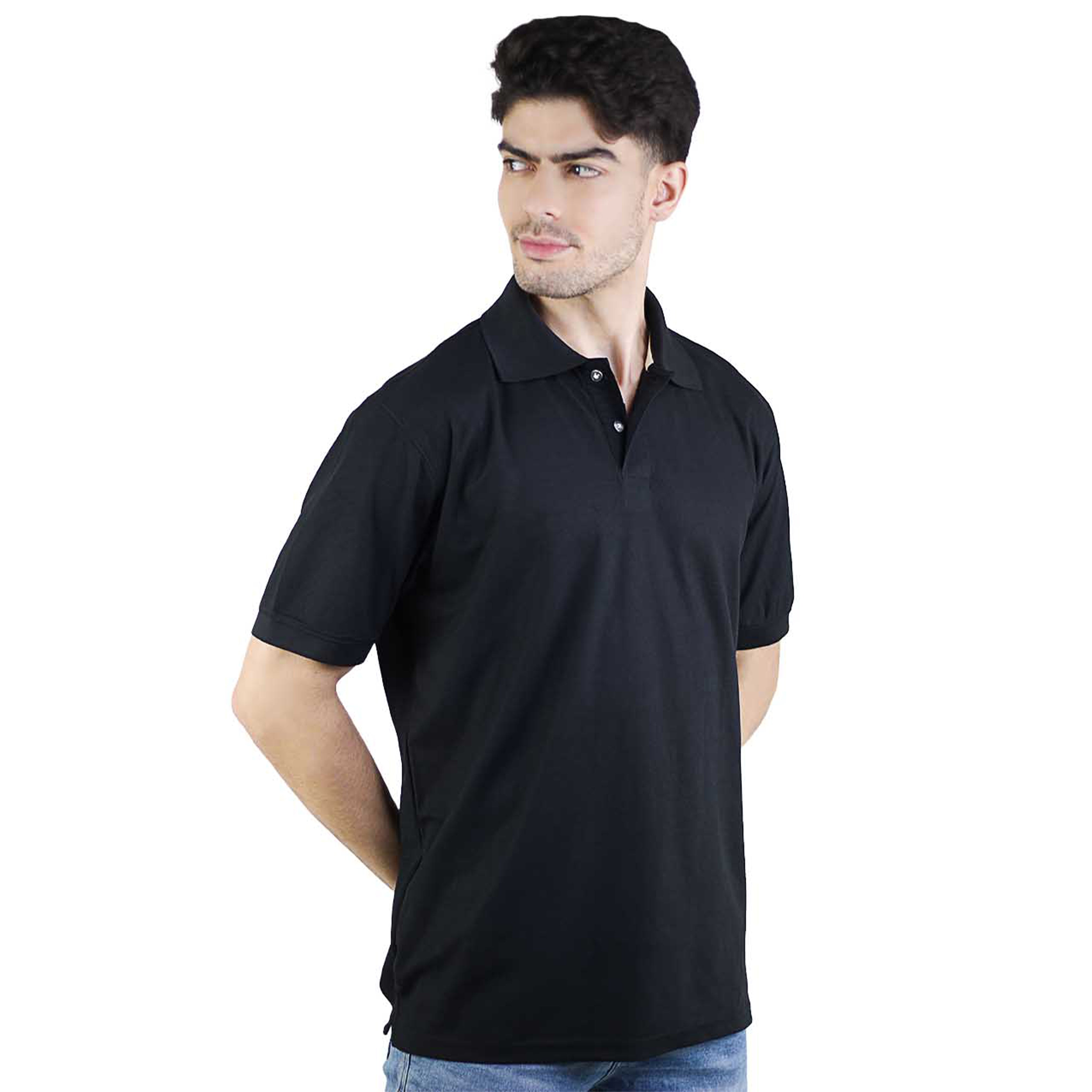 Artyska Men's Short Sleeve Solid Stretch Performance Polo Shirt