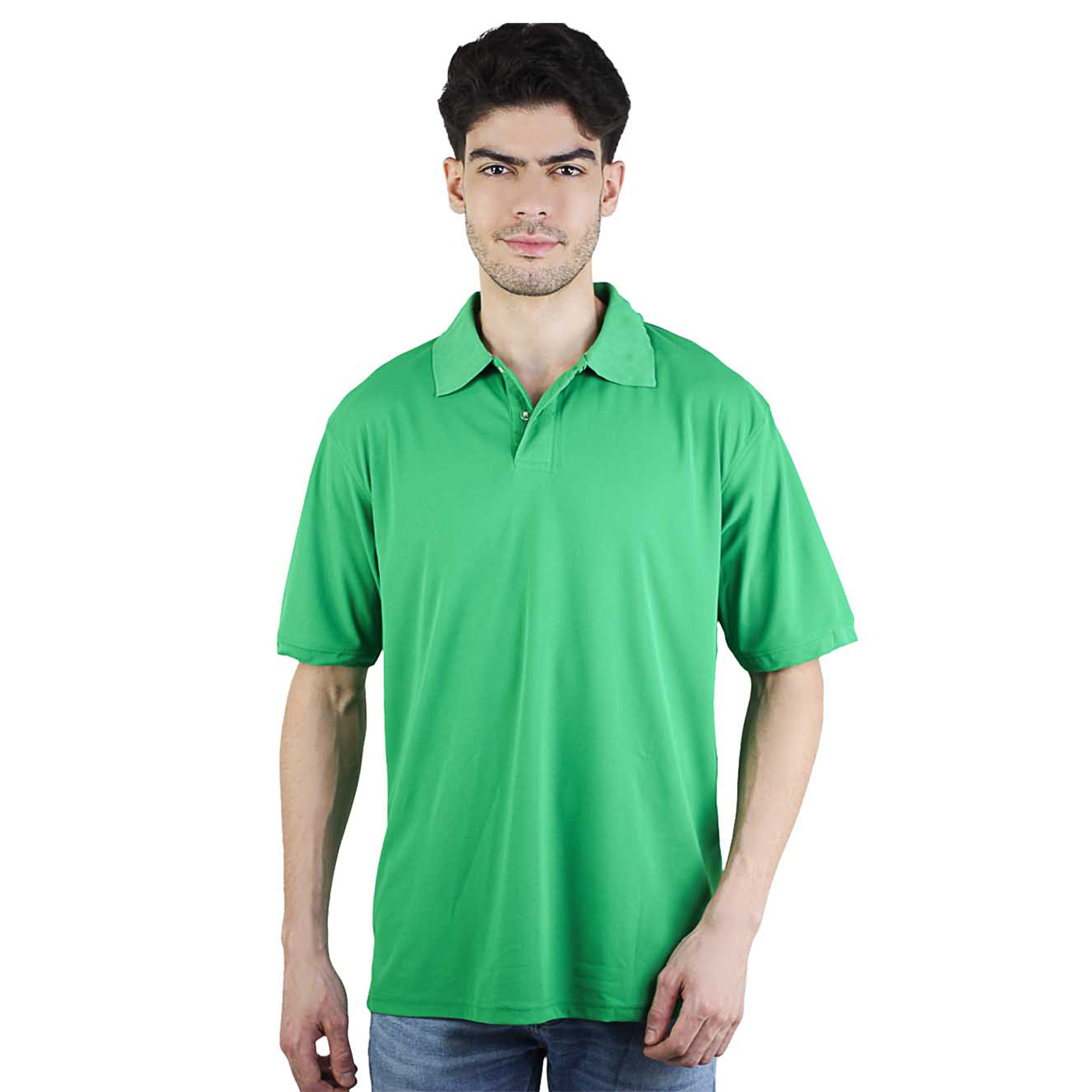 Artyska Men's Short Sleeve Solid Stretch Performance Polo Shirt