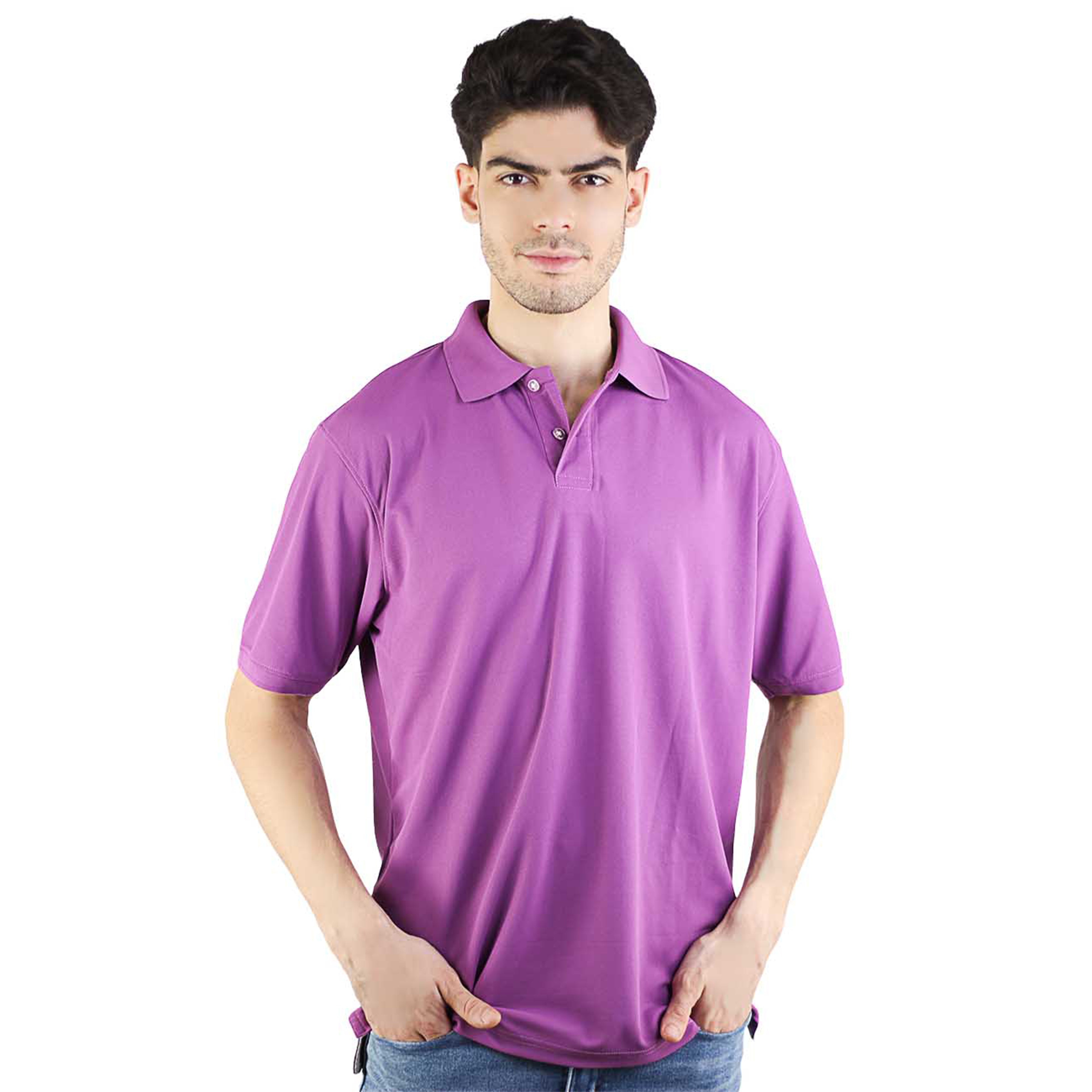 Artyska Men's Short Sleeve Solid Stretch Performance Polo Shirt