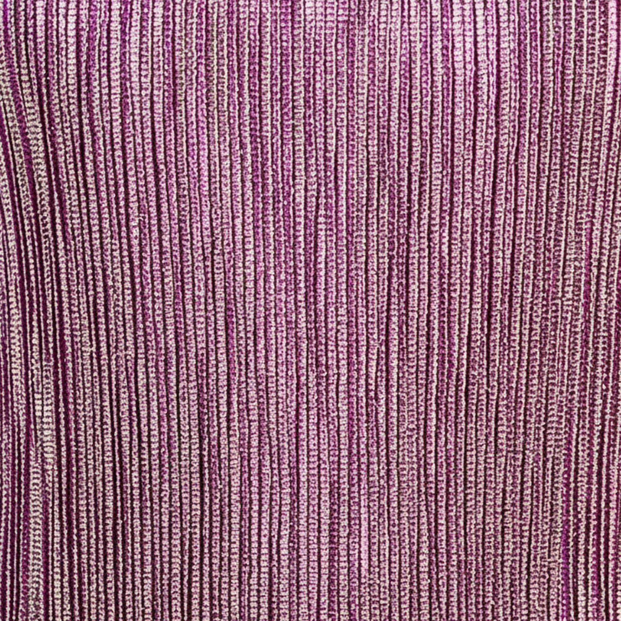 Artyska Metallic Pleated Sleeveless Maxi Dress with Side Slit