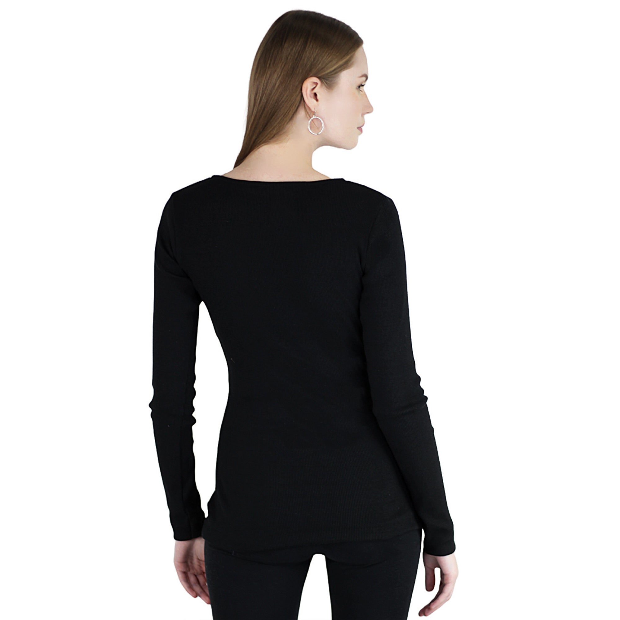 Artyska Women’s Ribbed Knit V-Neck Long Sleeve Fitted Top – Casual Layering Shirt for Work, Travel & Everyday Wear