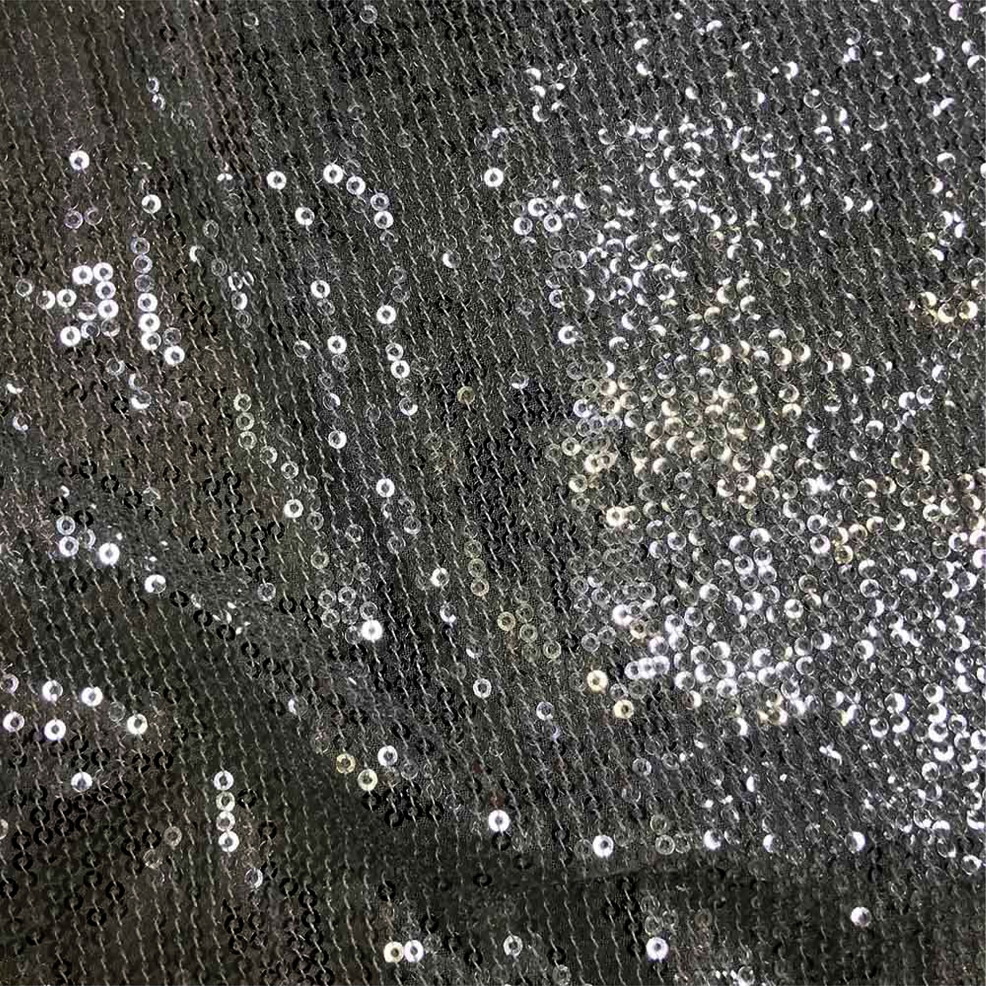 Artyska Women’s Metallic Sequin Long Sleeve Party Top – Shiny Mock Neck Blouse