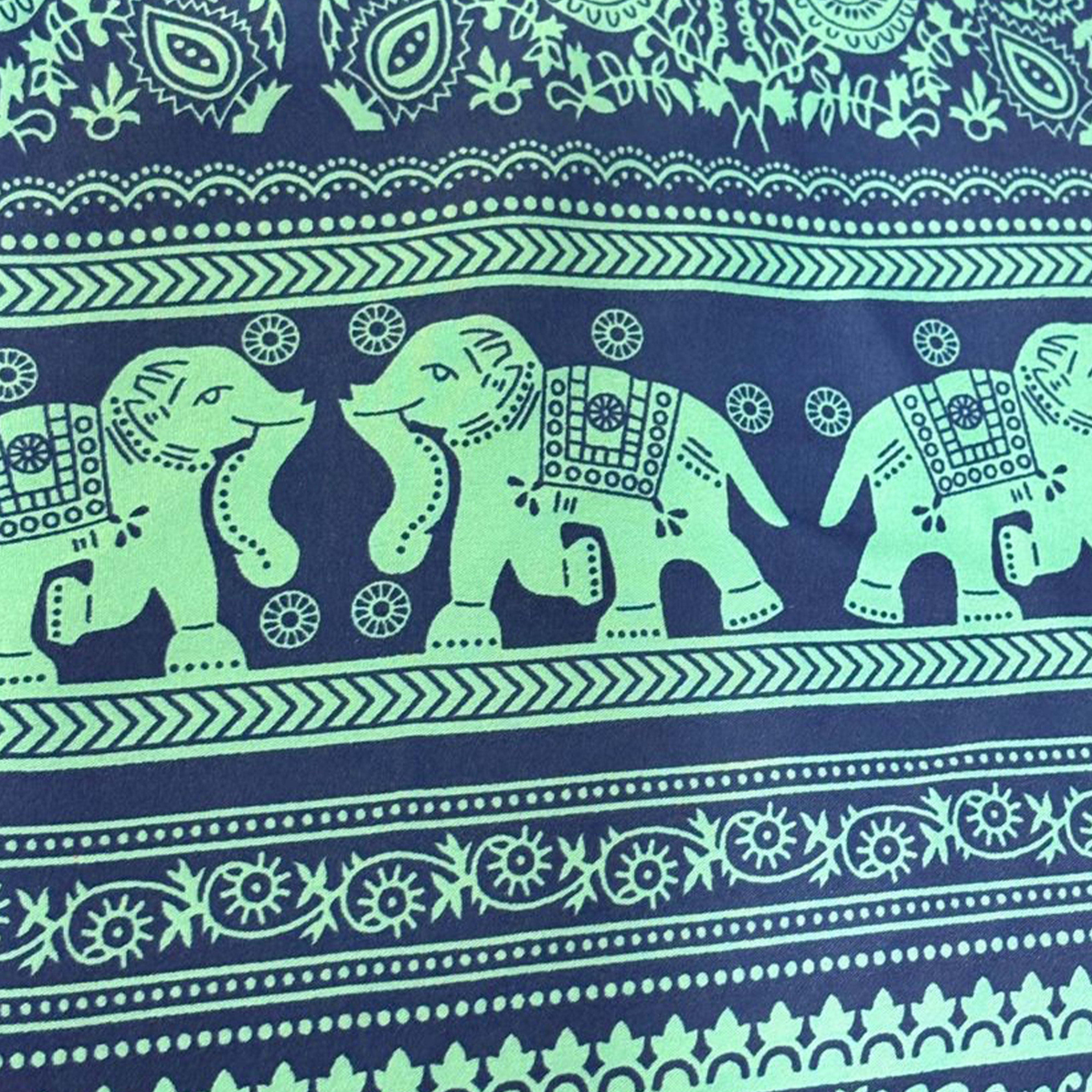 Artyska Women’s Bohemian Elephant Print Palazzo Pants – High-Waisted Wide Leg