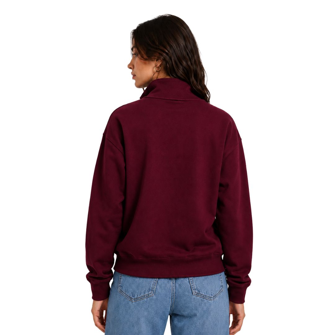 Artyska Women's Oversized Half Zip Pullover Sweatshirt