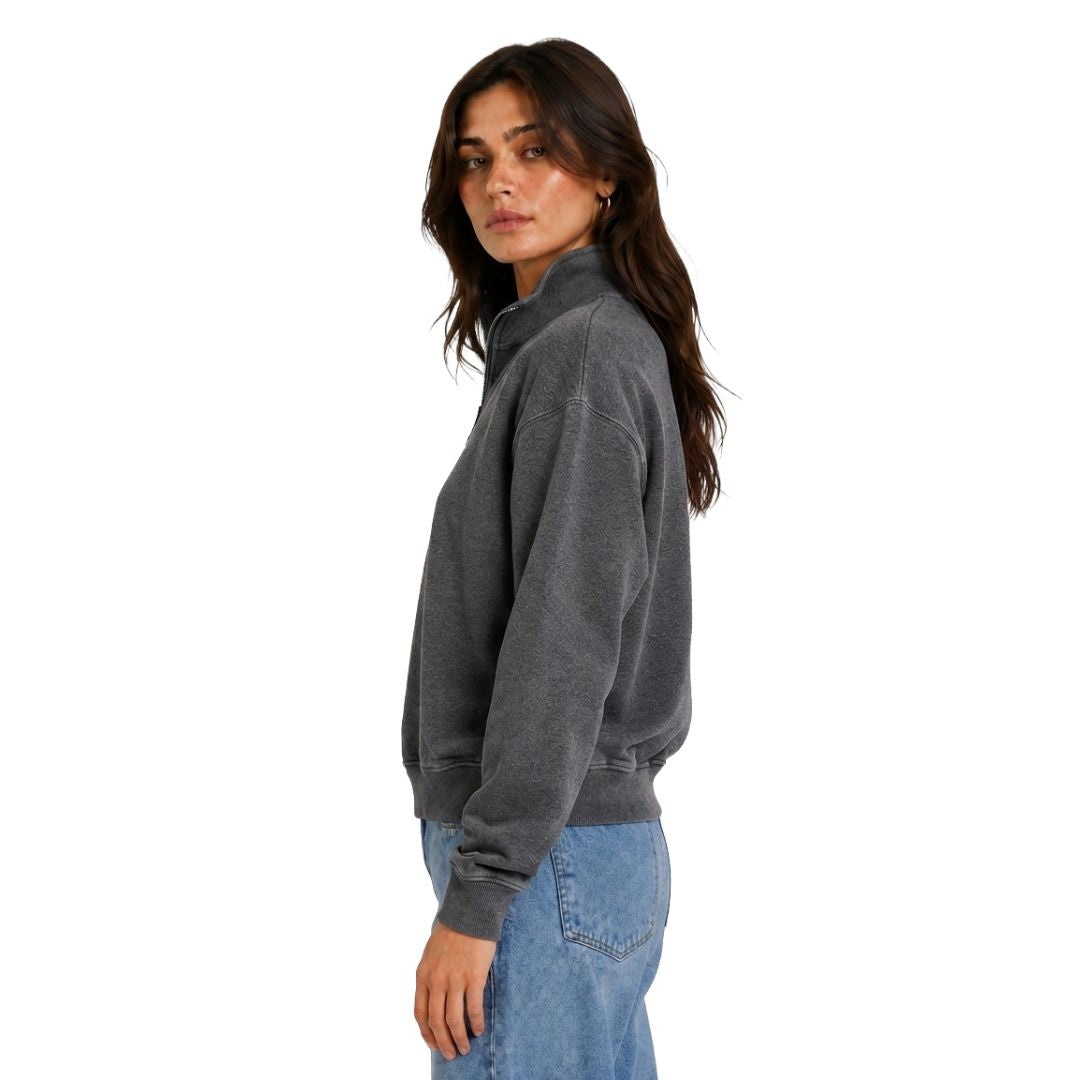 Artyska Women's Oversized Half Zip Pullover Sweatshirt