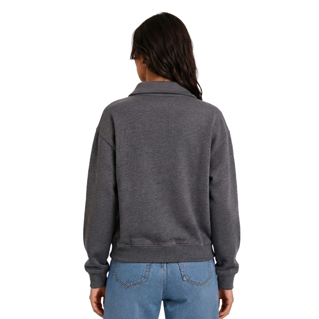 Artyska Women's Oversized Half Zip Pullover Sweatshirt