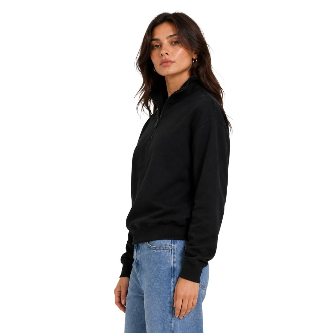 Artyska Women's Oversized Half Zip Pullover Sweatshirt