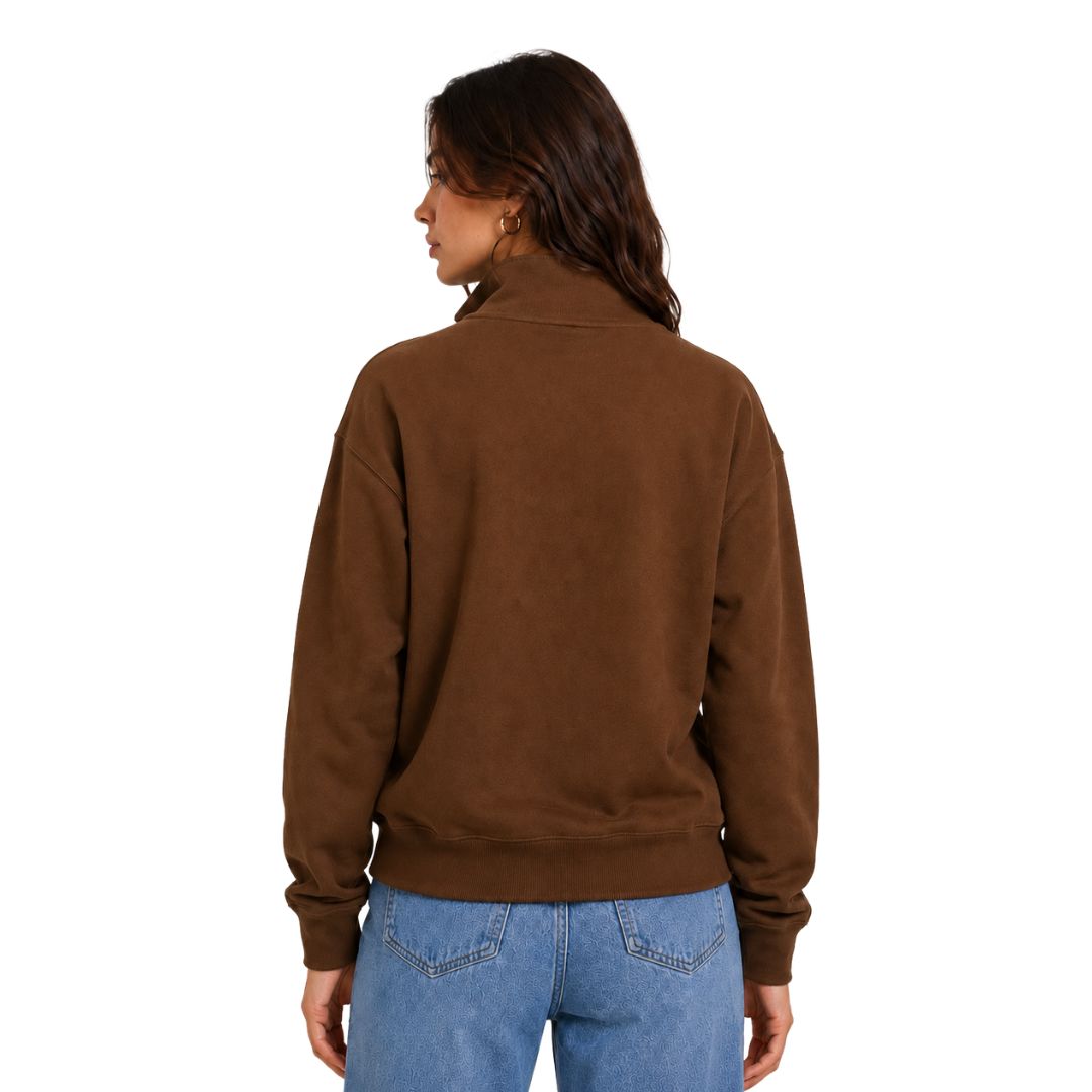 Artyska Women's Oversized Half Zip Pullover Sweatshirt
