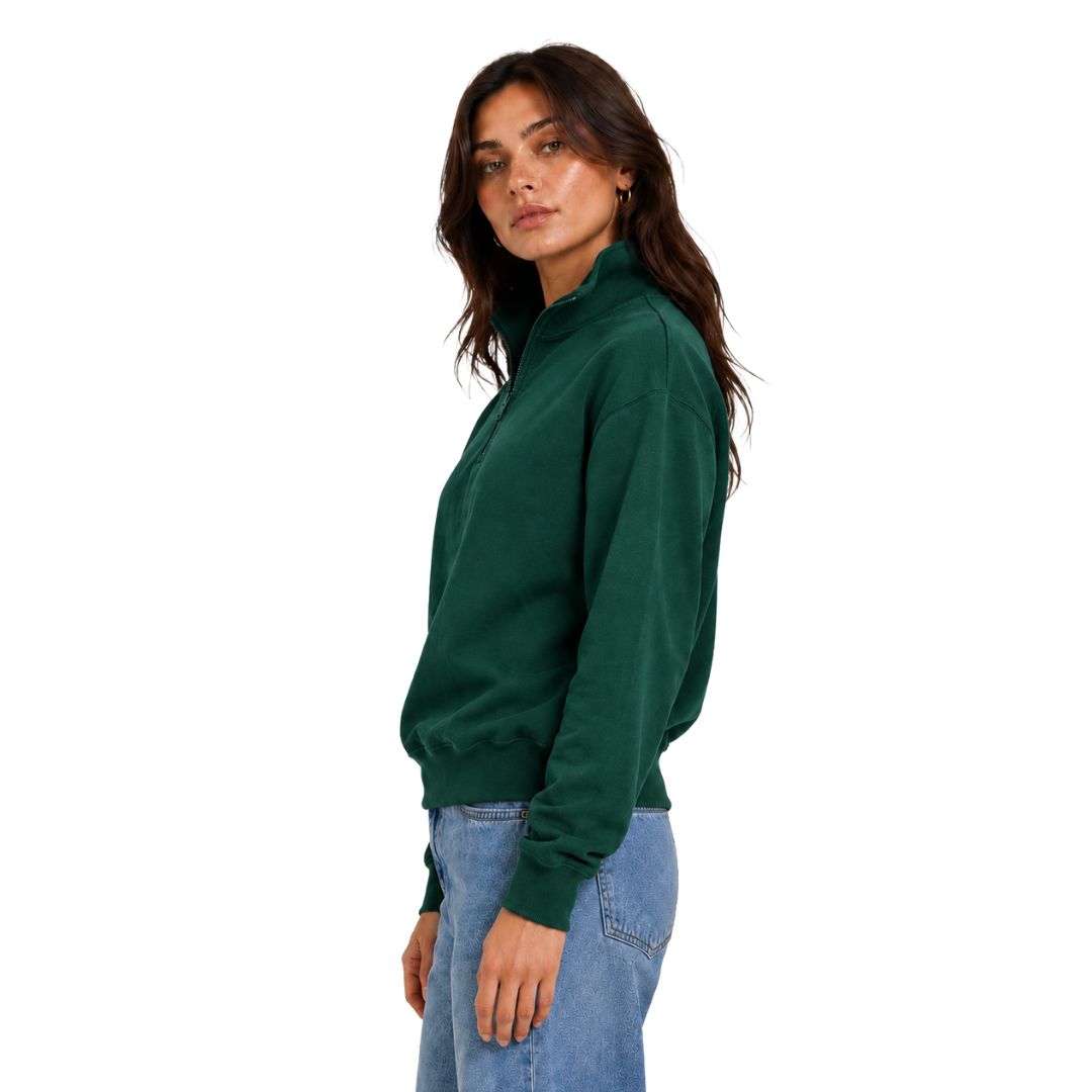 Artyska Women's Oversized Half Zip Pullover Sweatshirt