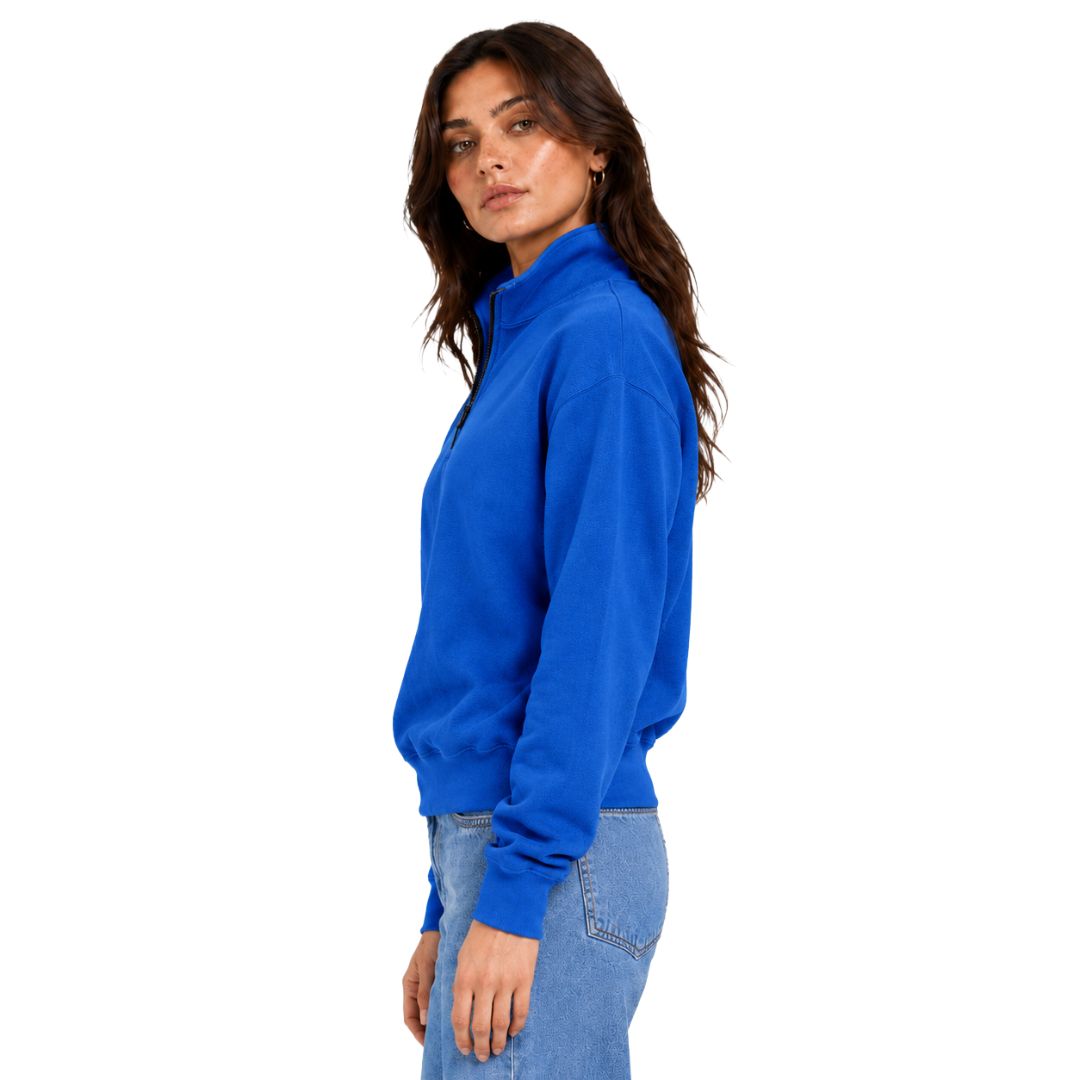 Artyska Women's Oversized Half Zip Pullover Sweatshirt