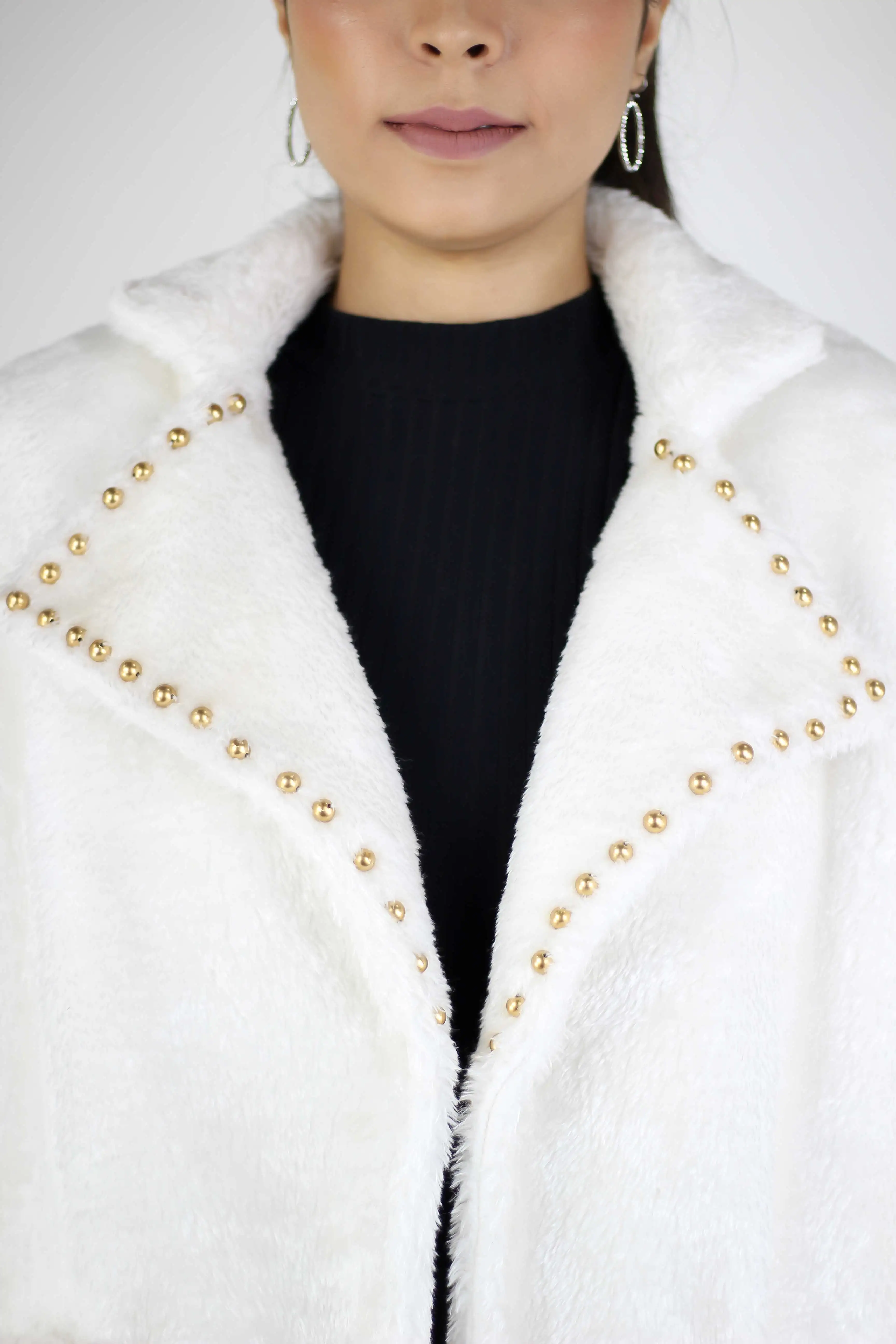 Women's 2022 Fashion Winter Luxury Faux Fur Shearling Shaggy Oversized Shacket Jacket